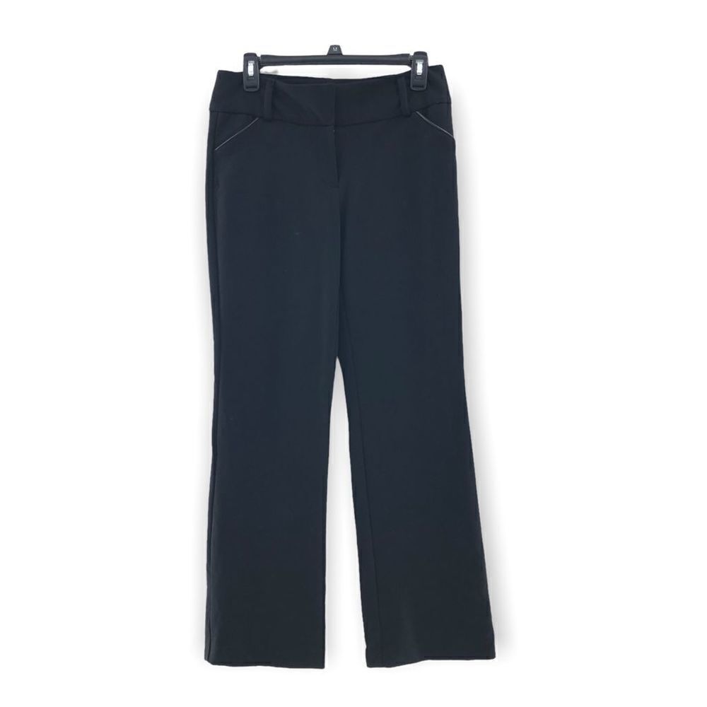 ‎Alfani Straight-Leg Trousers Deep Black 4S